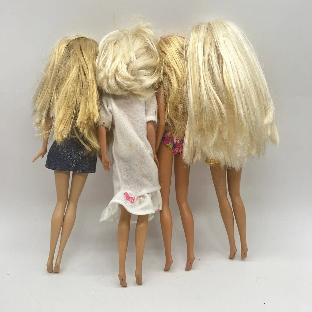 Mattel Barbie Doll Lot Of 4 With Clothes Vintage 2000s‎ & Modern Older Toy